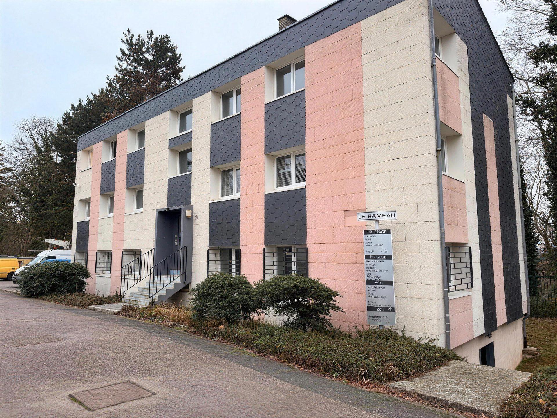 Façade de l'immeuble Le Rameau à Bihorel